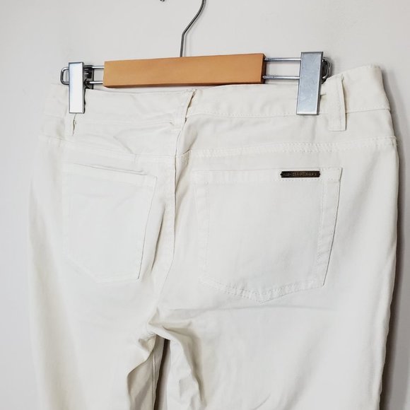 MICHAEL KORS Cream Classic Mid Rise Skinny Jeans - Picture 7 of 12